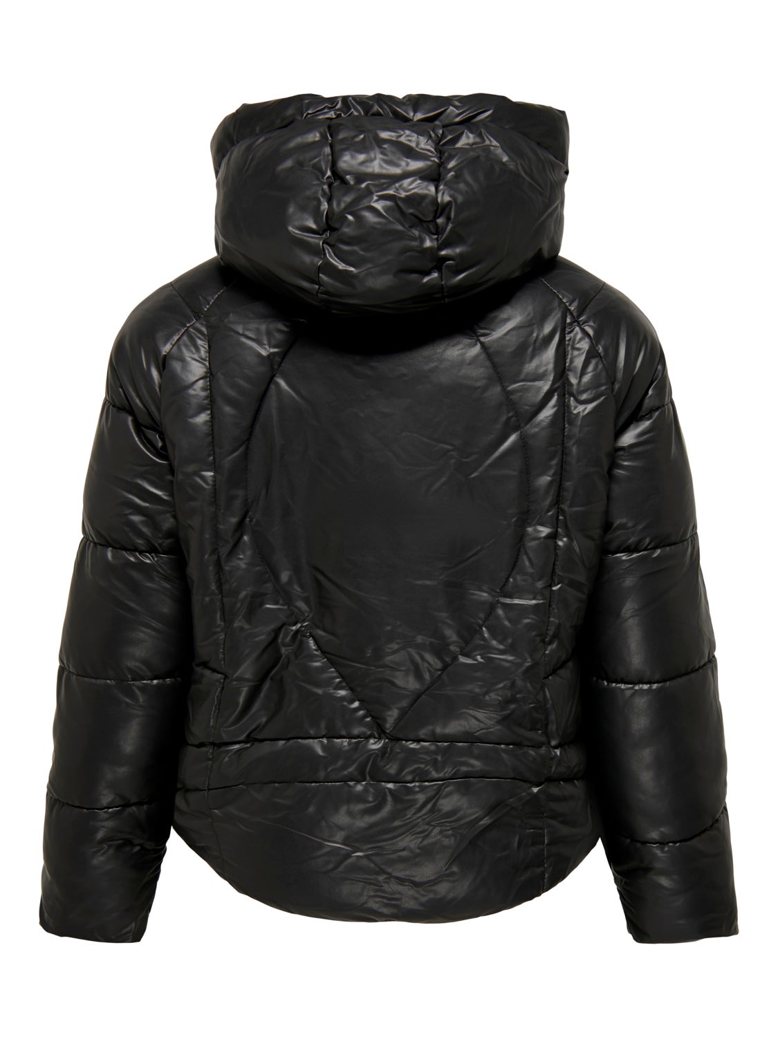 O-Neck Curve Quilted Jacket