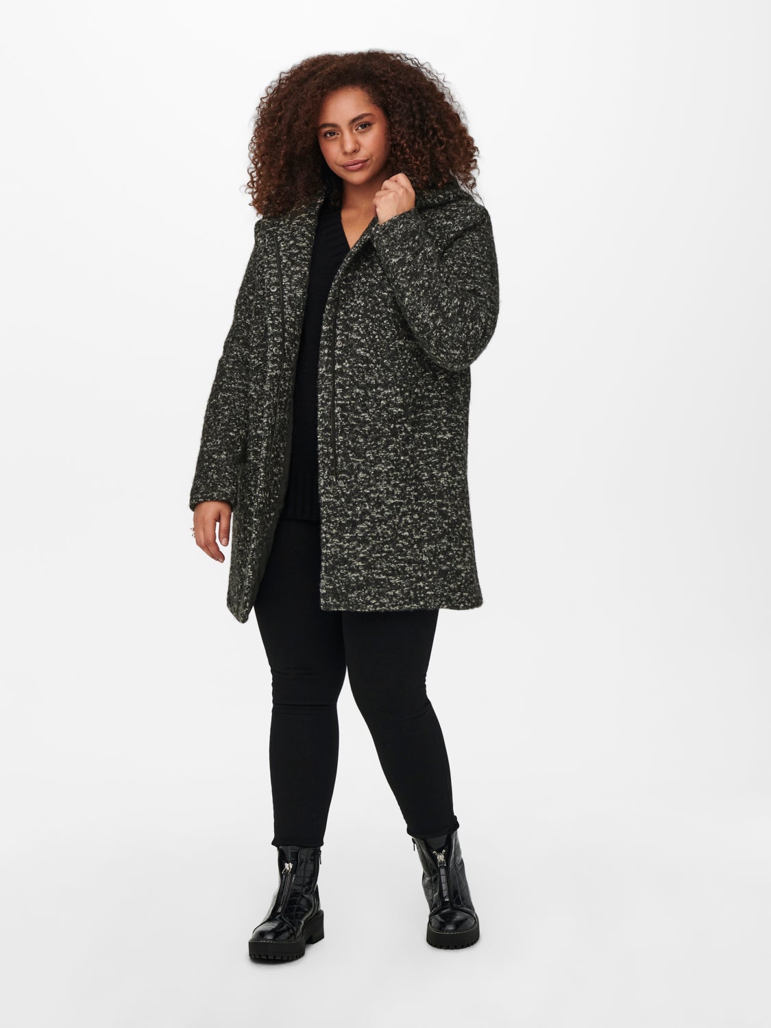 Curvy wool Coat