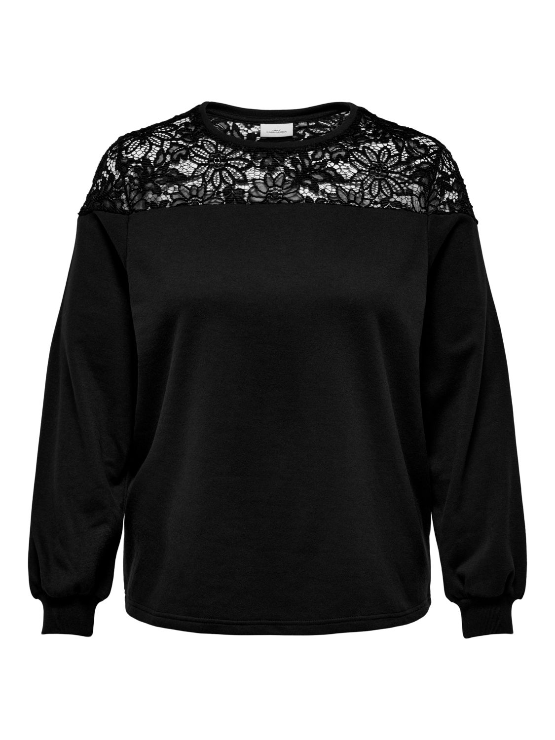 Curvy sweatshirt with lace