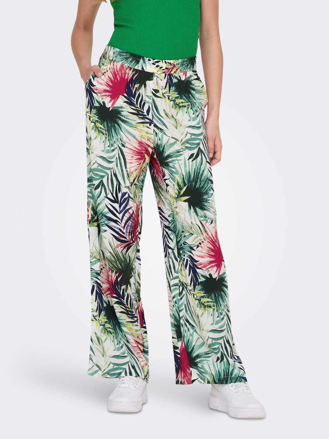 Patterned wide Trousers