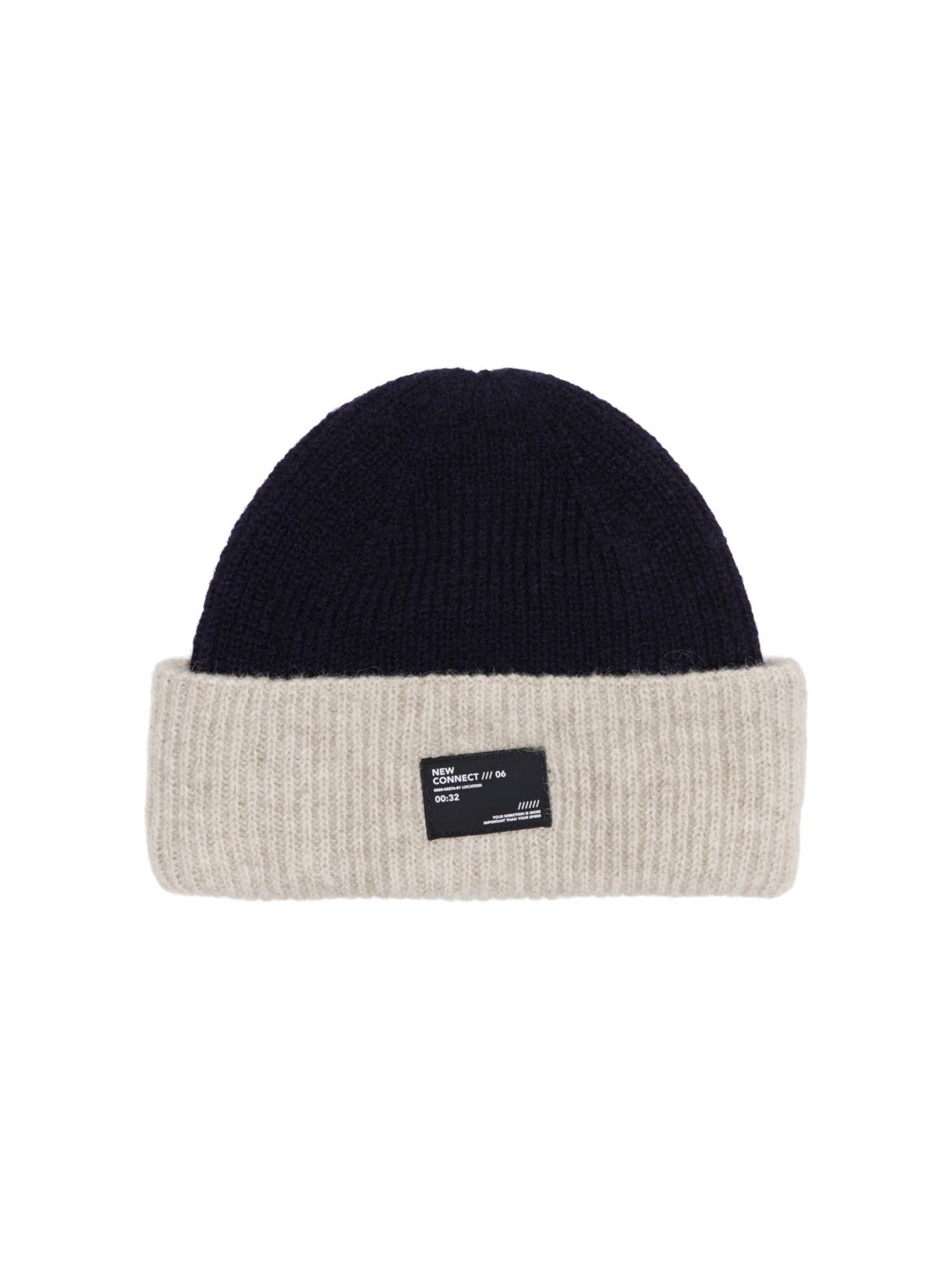 Rib knitted beanie