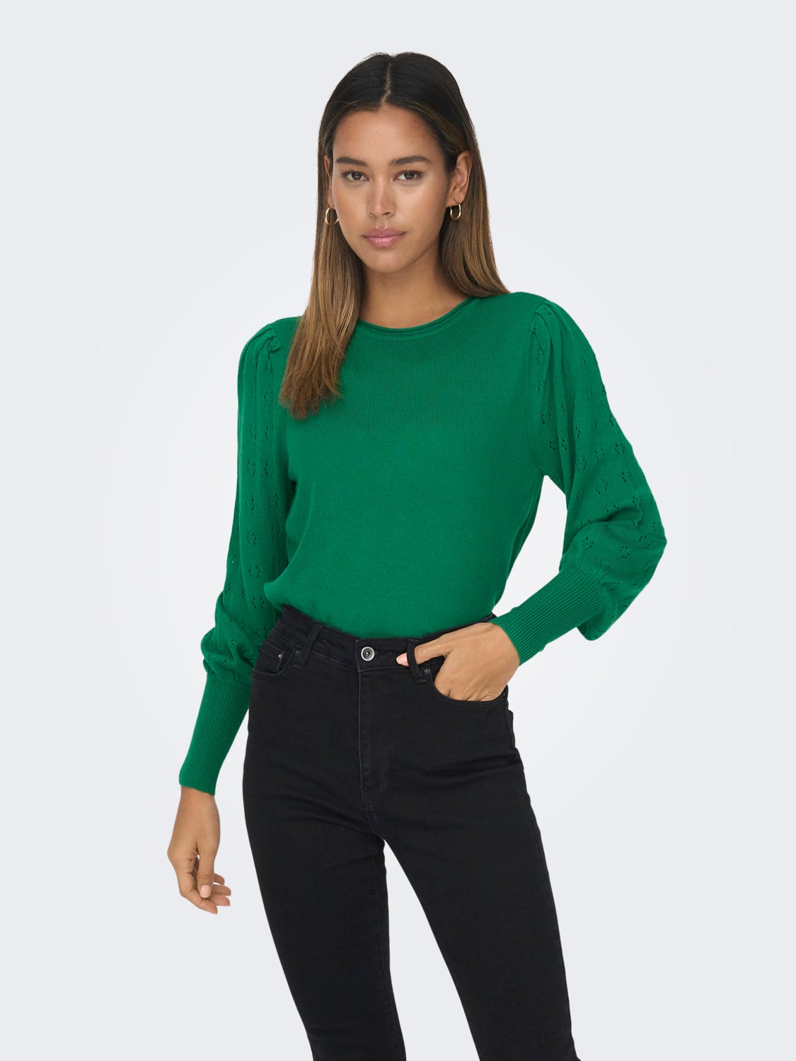 Solid colored Knitted Pullover