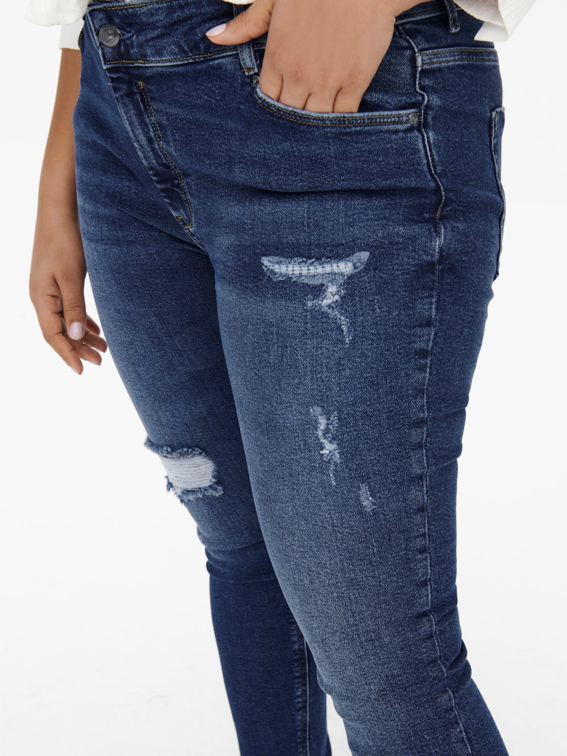 Curvy CARGuci reg dest Skinny fit jeans