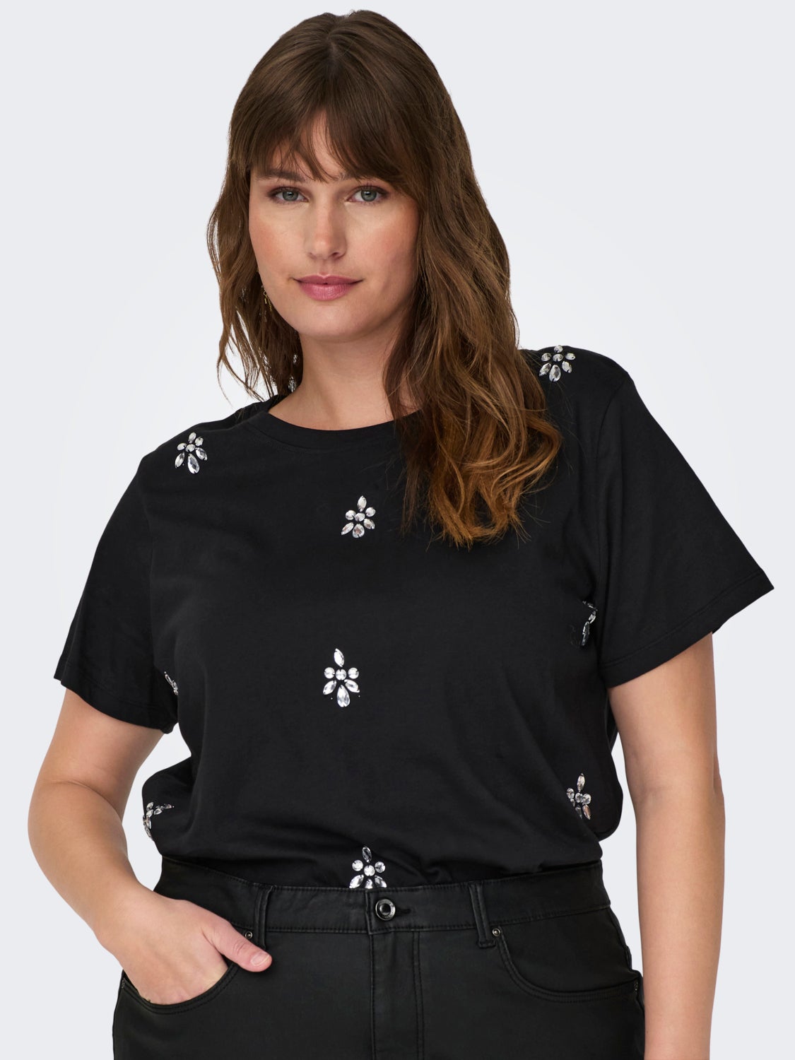 curvy o-neck t-shirt