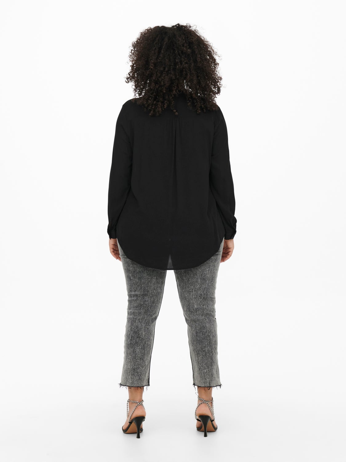 Curvy viscose Long Sleeved Top