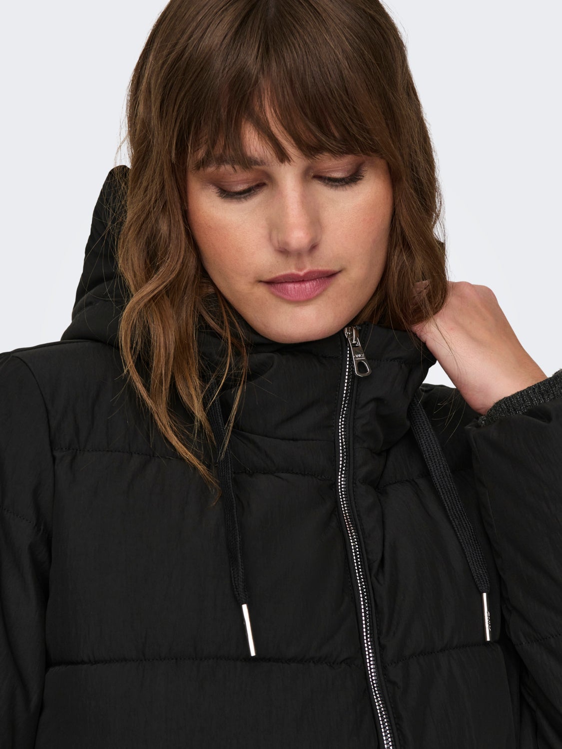 curvy Hooded puffer coat