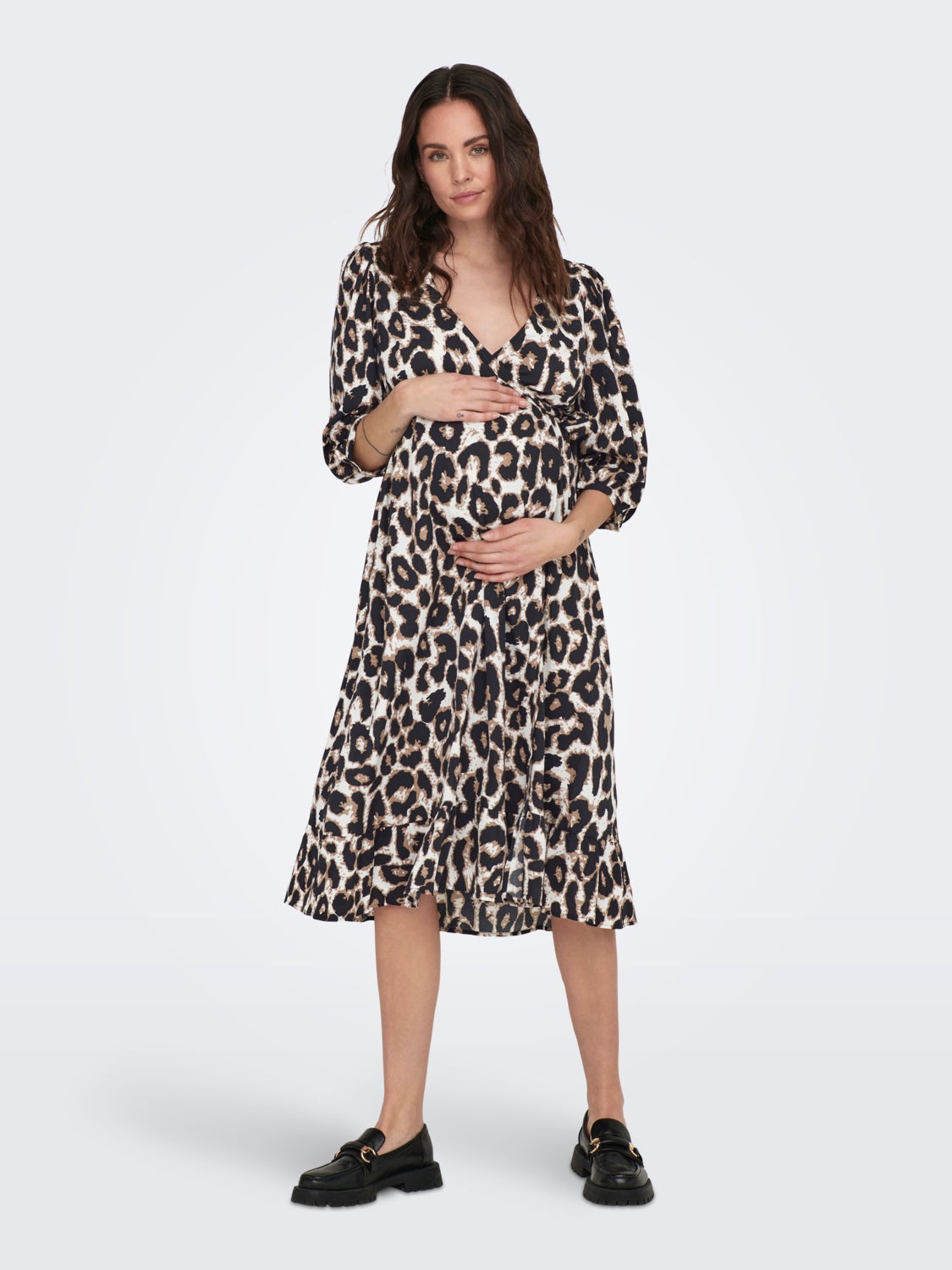 Mama midi wrap dress