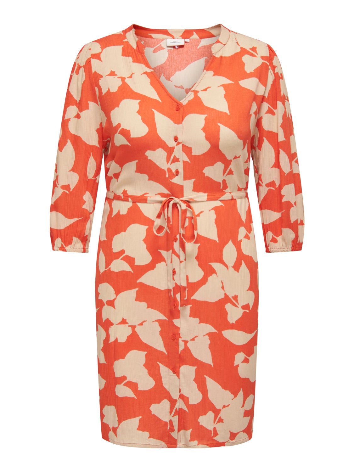 curvy midi dress with print