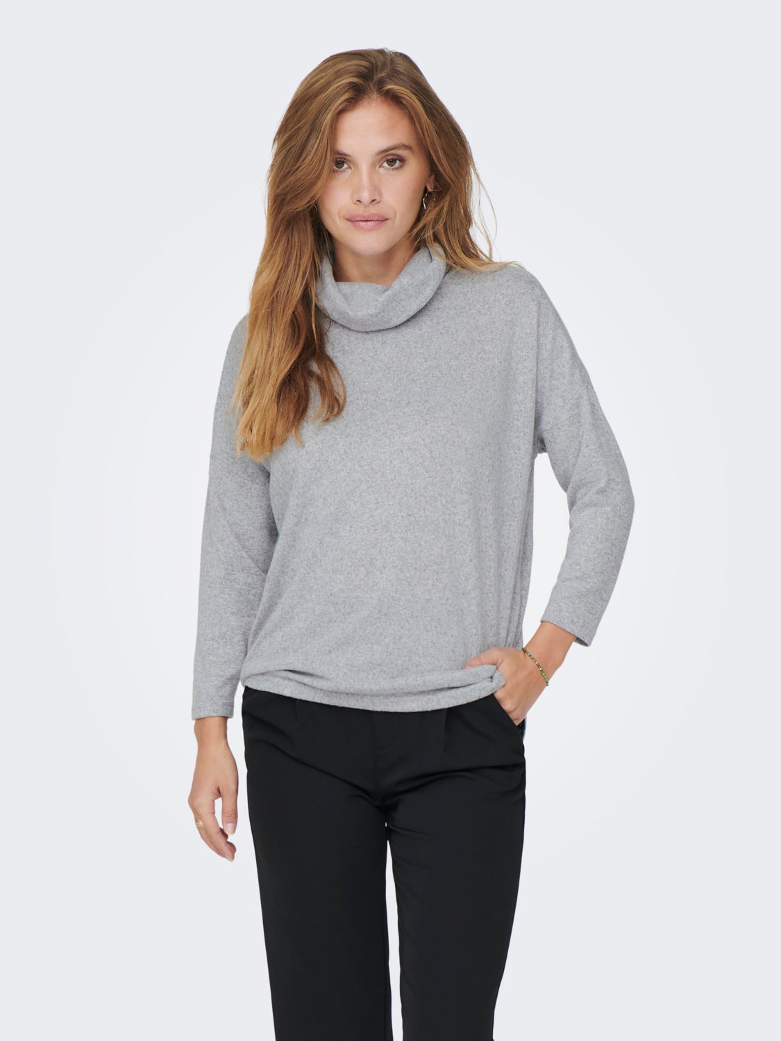 4/5 sleeved highneck Top