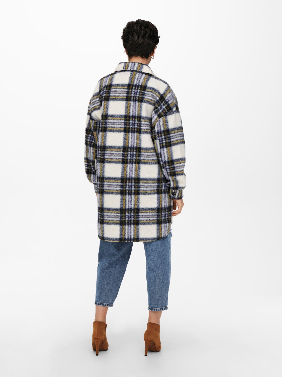 Long checked Jacket