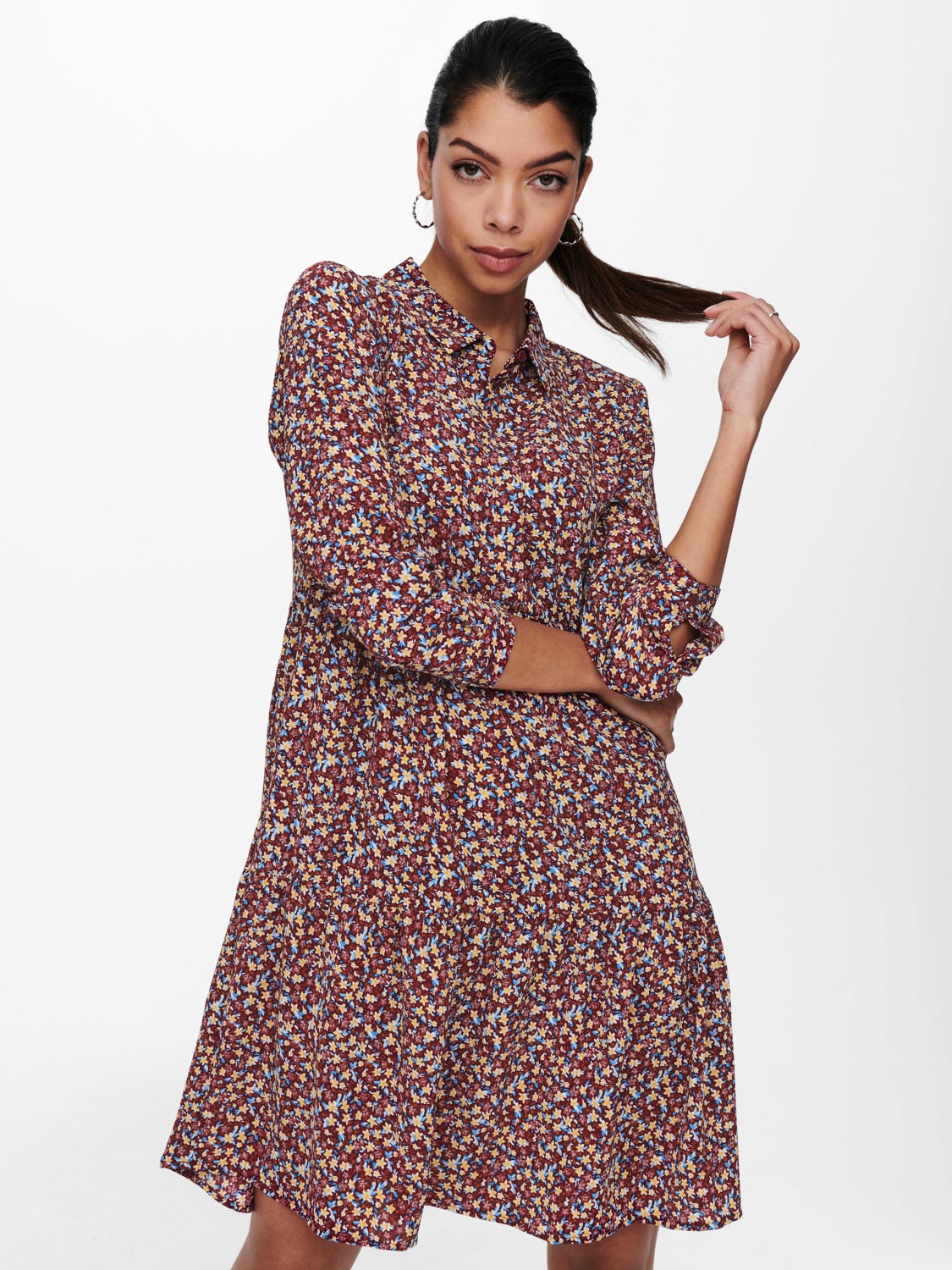 Mini dress with print