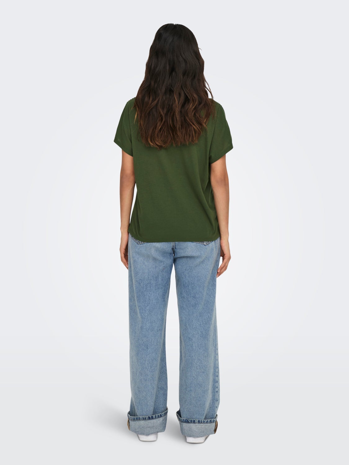 Regular Fit V-Neck Top