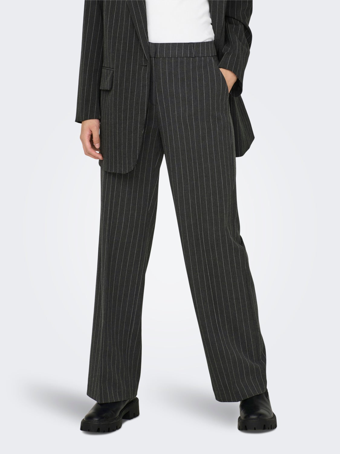 Striped classic pants