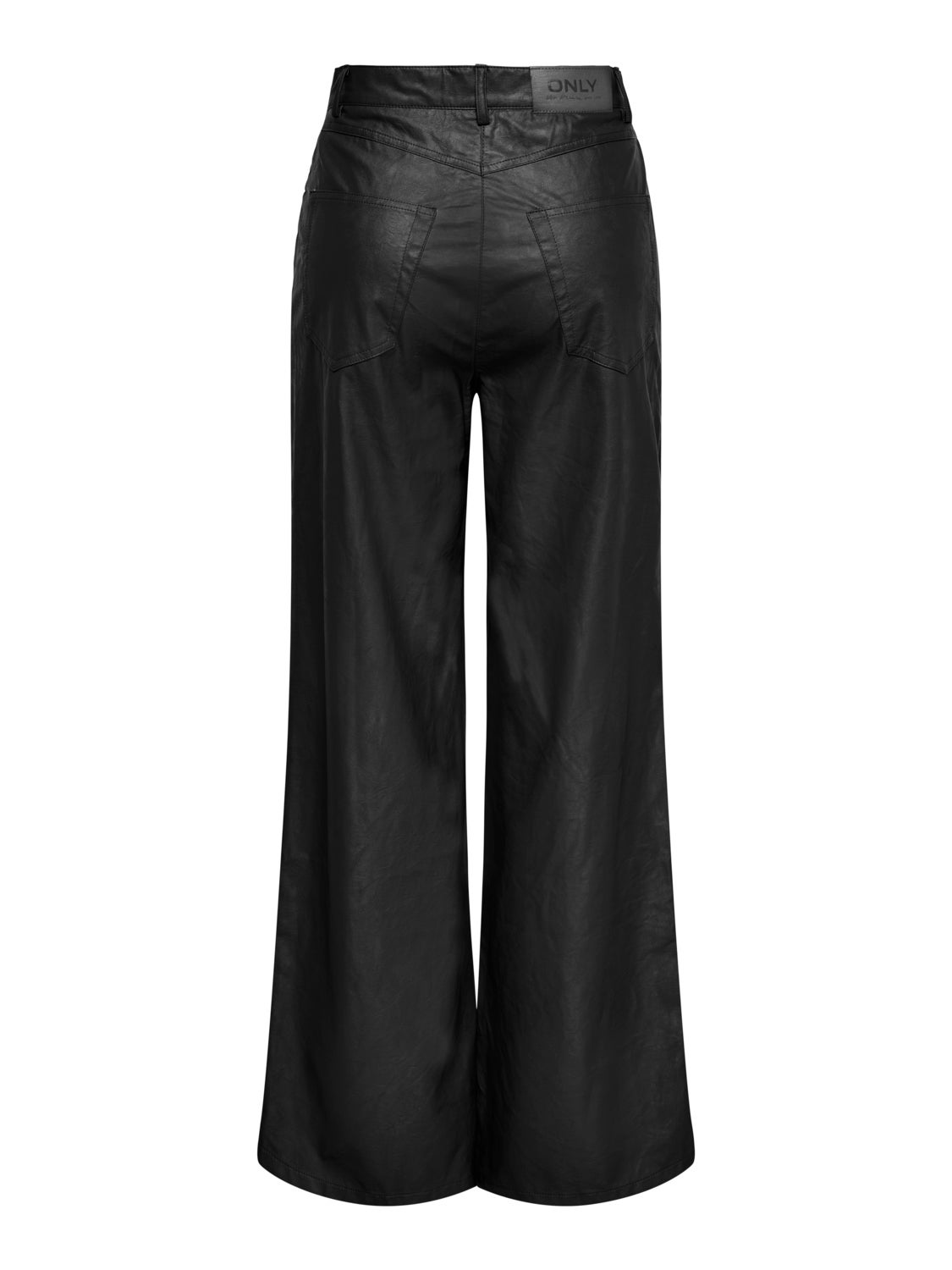 Faux leather trousers