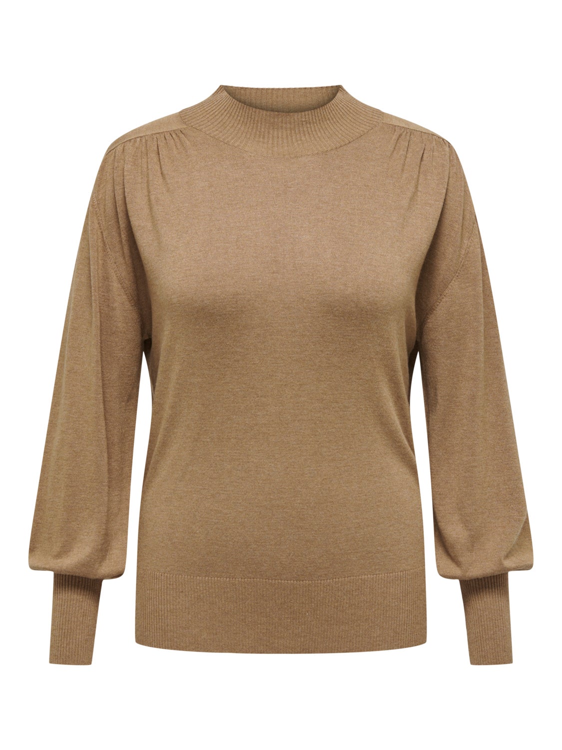 Curvy top with high neck