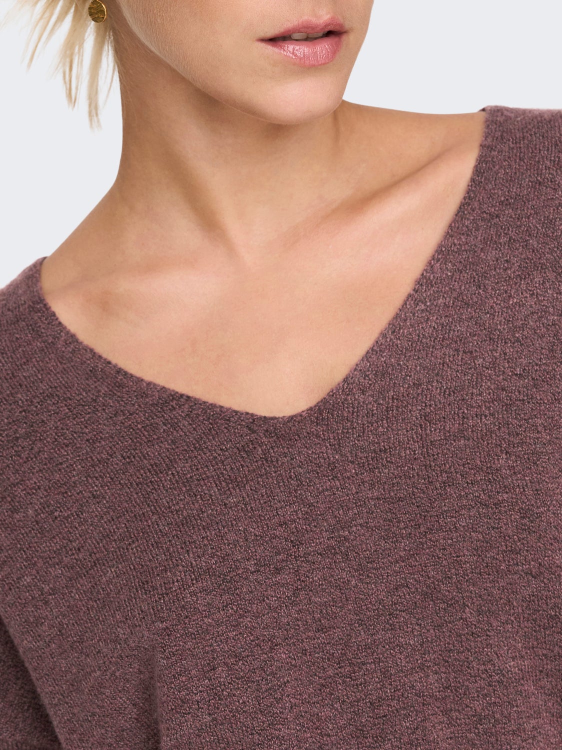 V-neck Knitted Pullover