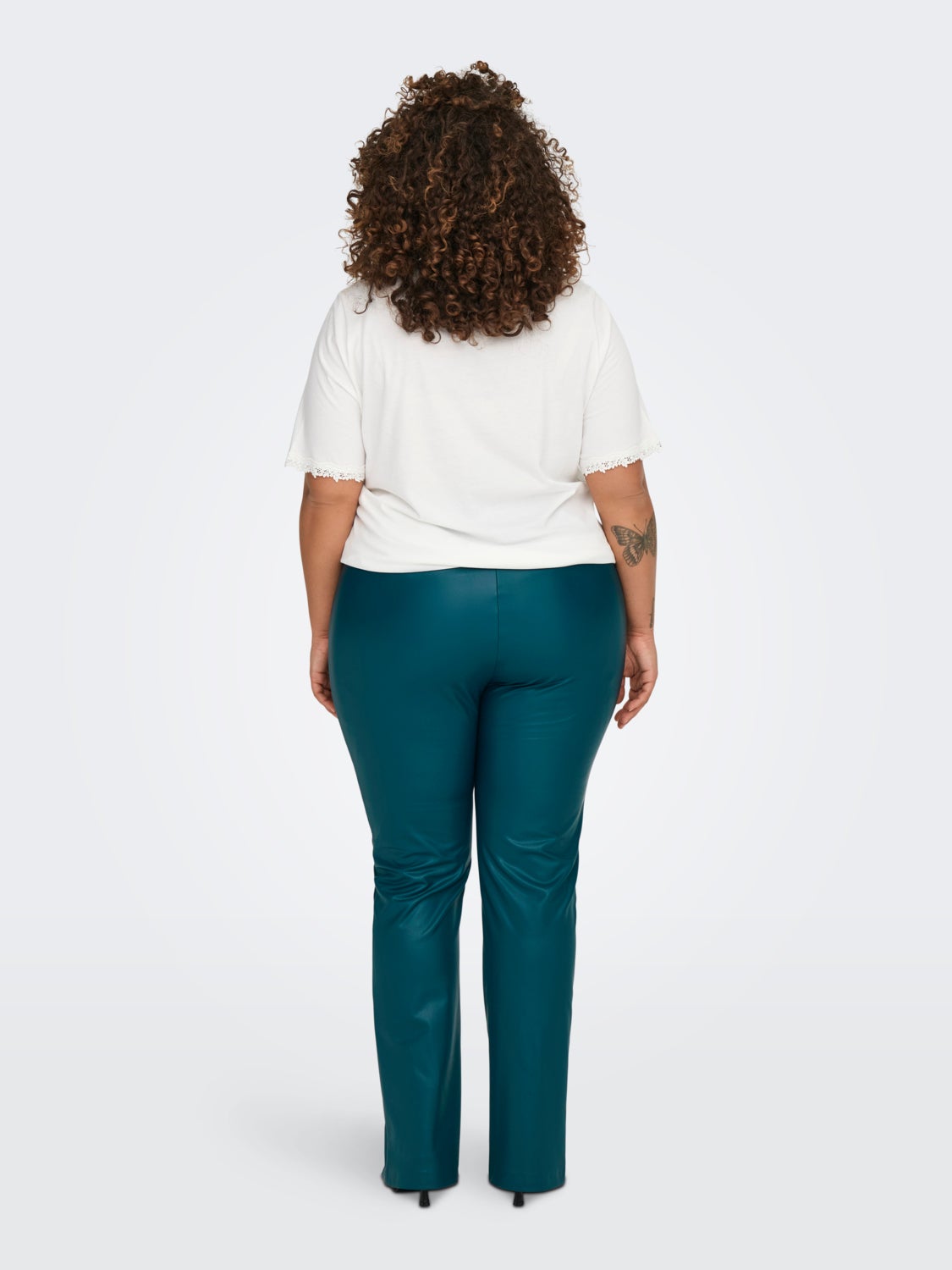 curvy coated leggings