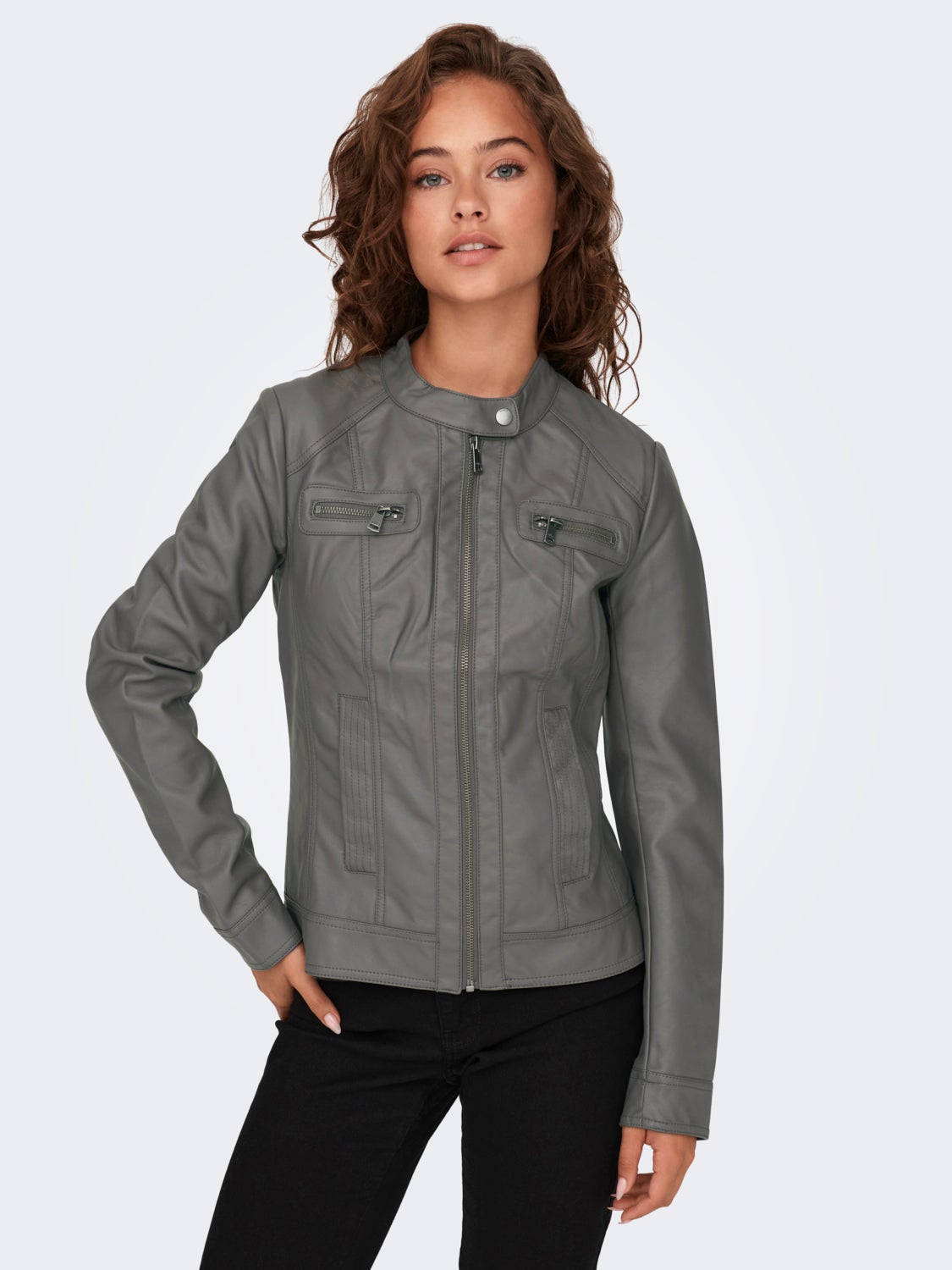 Zip PU-jacket