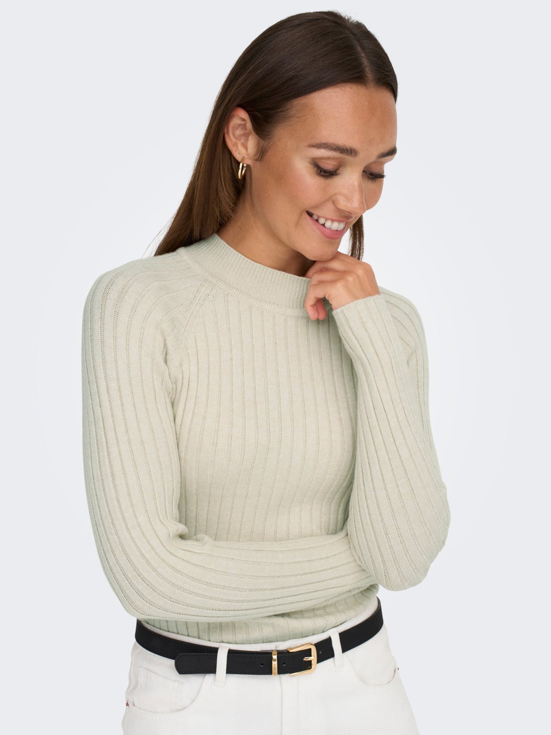 Rib knitted Pullover