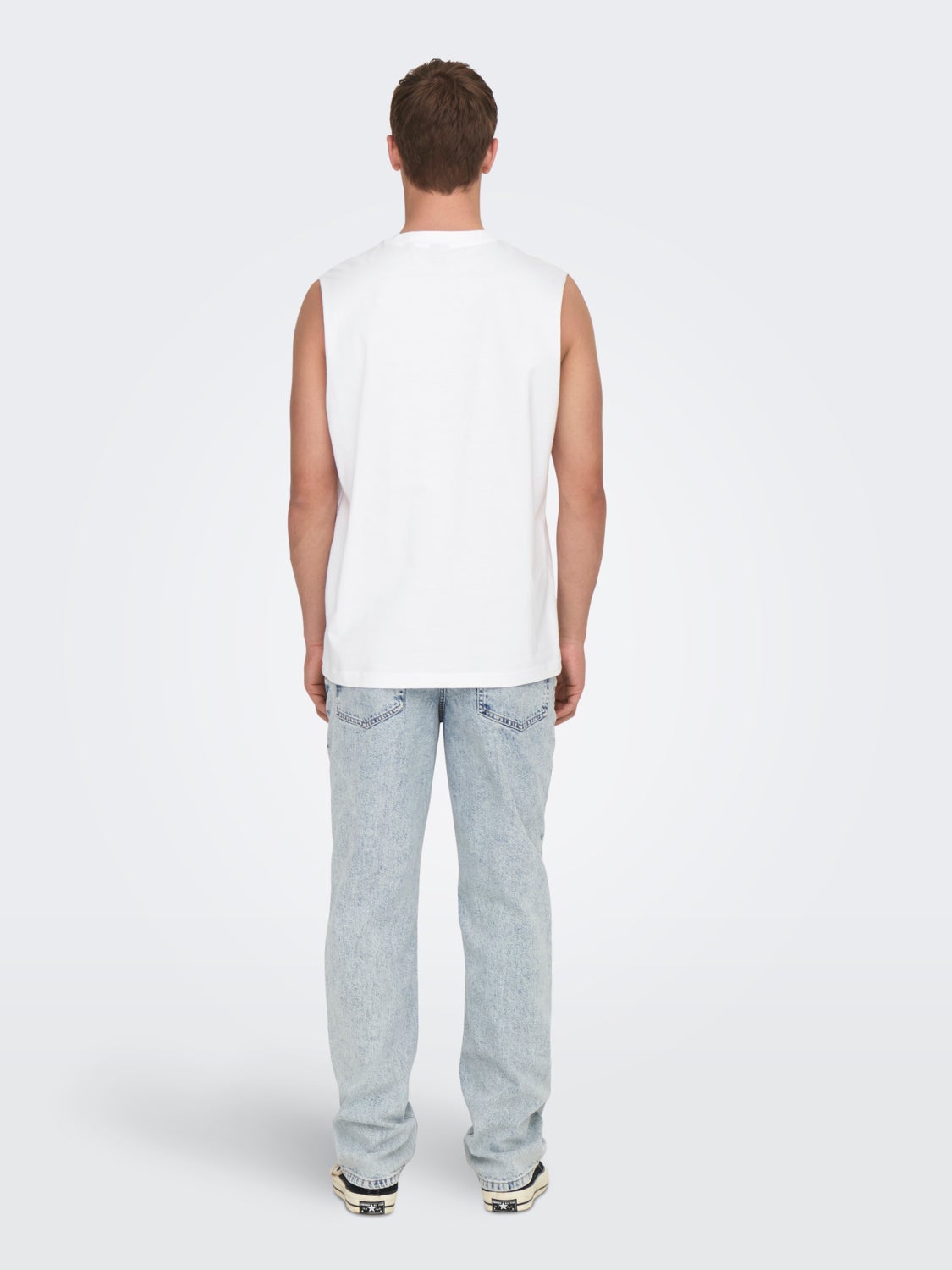 Relaxed Fit Sleeveless T-shirt