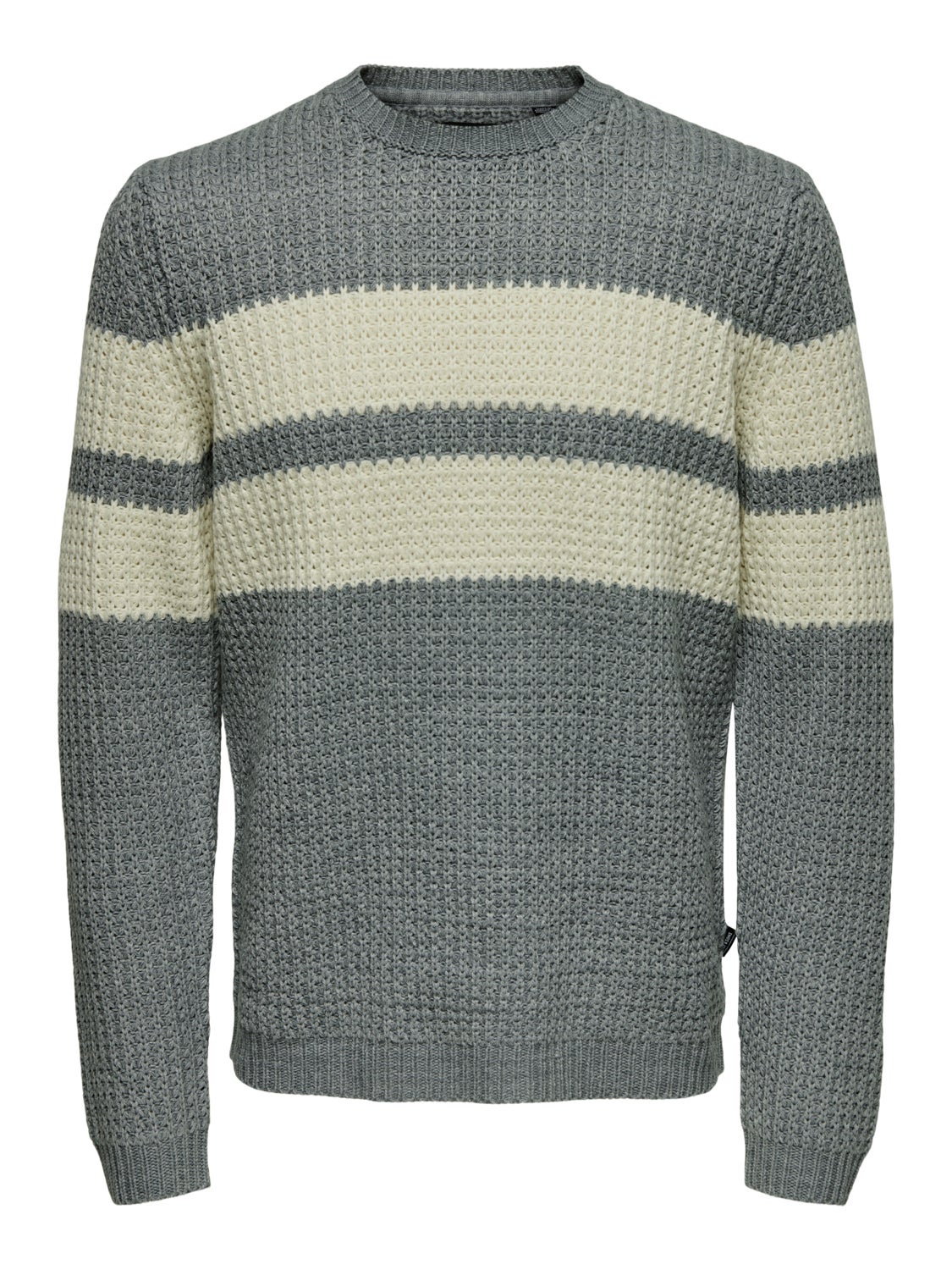 Textured knitted pullover