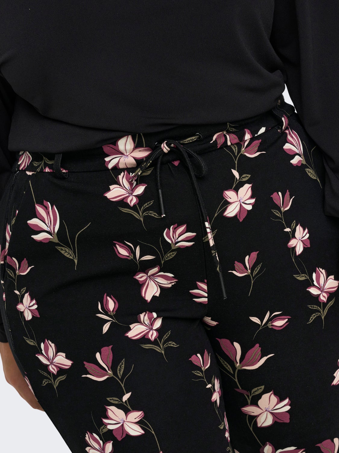 Curvy patterned classic Trousers