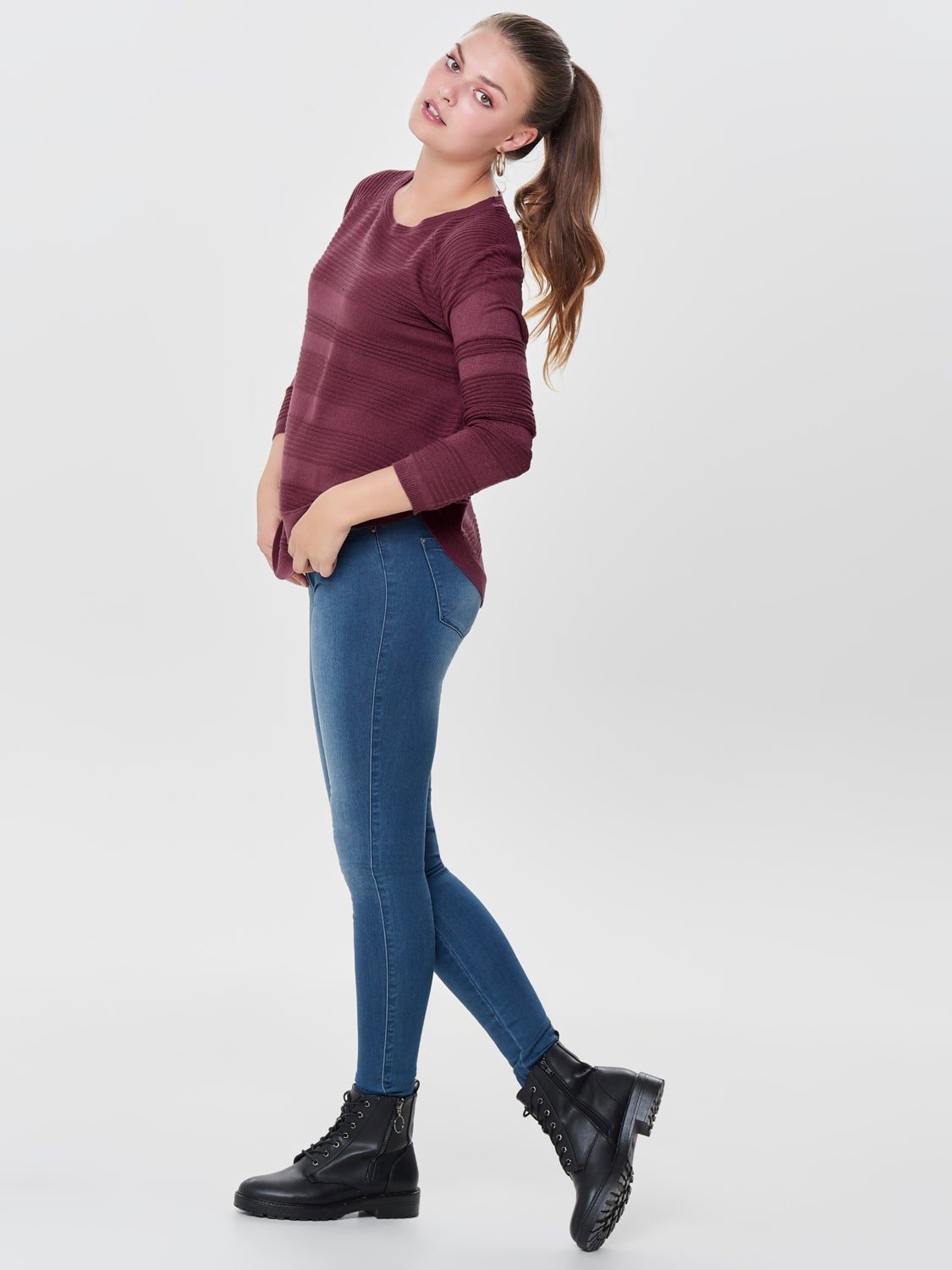 Texture Knitted Pullover