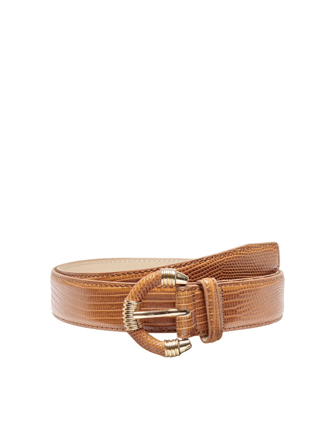 Faux leather belt