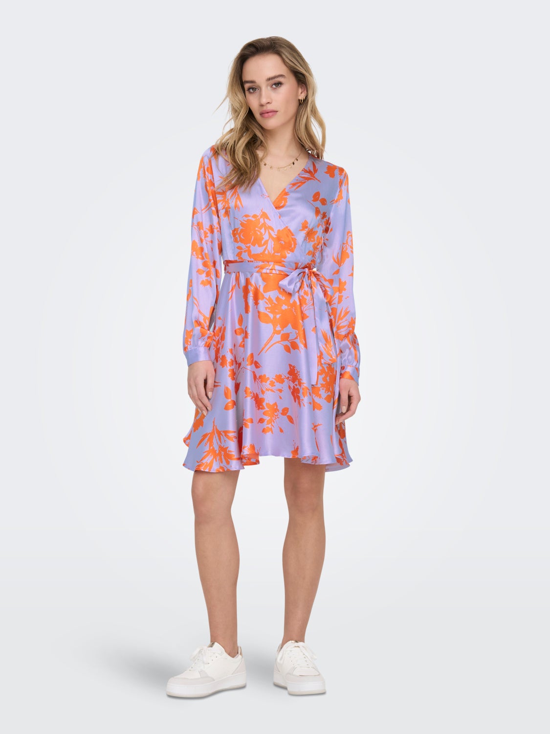 mini Long Sleeved Wrap Dress