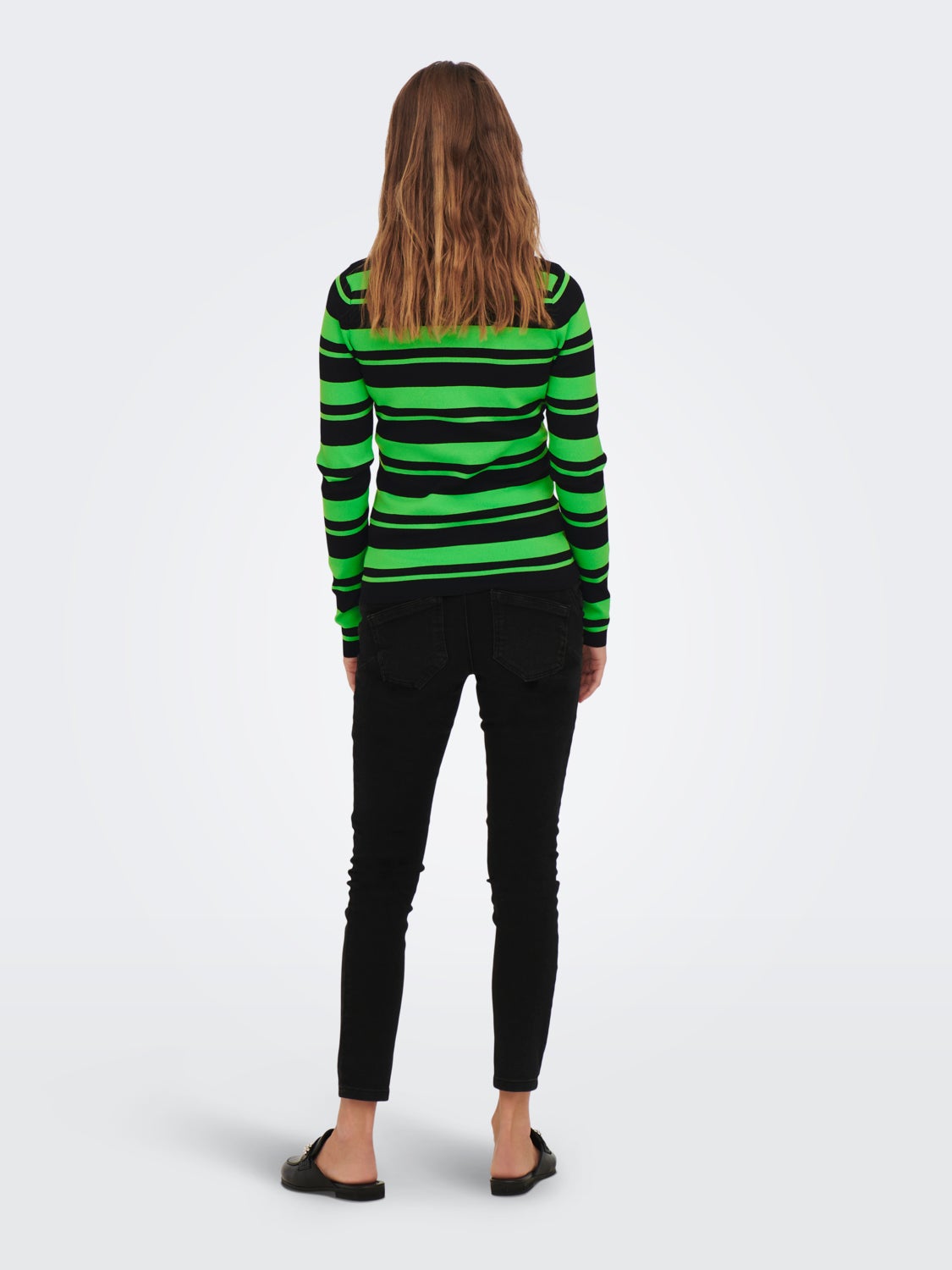 Mama Striped Knitted Pullover