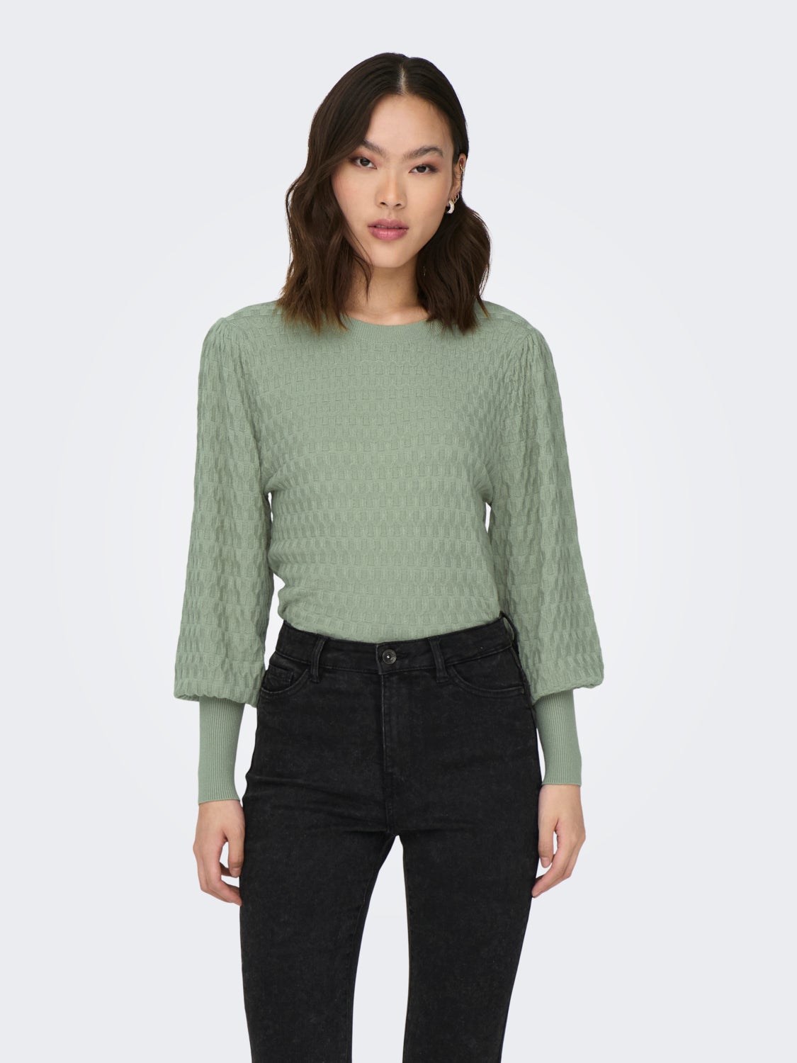 Structured Knitted Pullover
