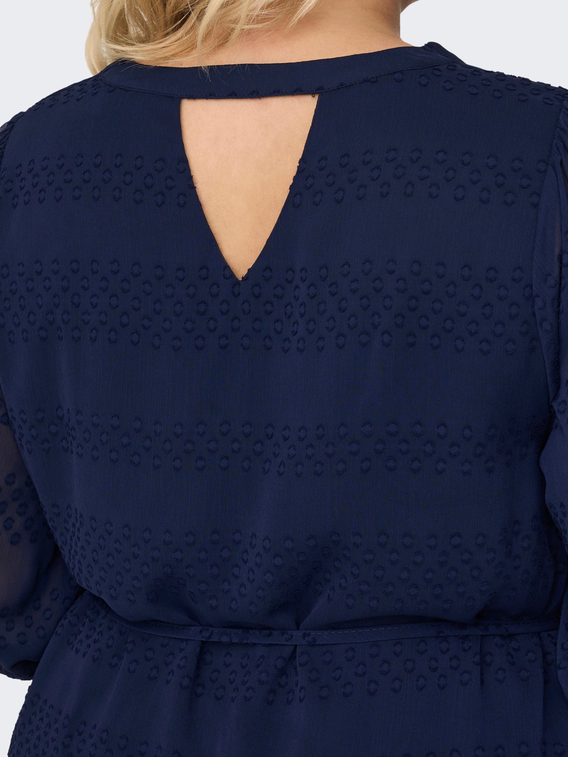 Curvy 3/4 sleeved knee Dress