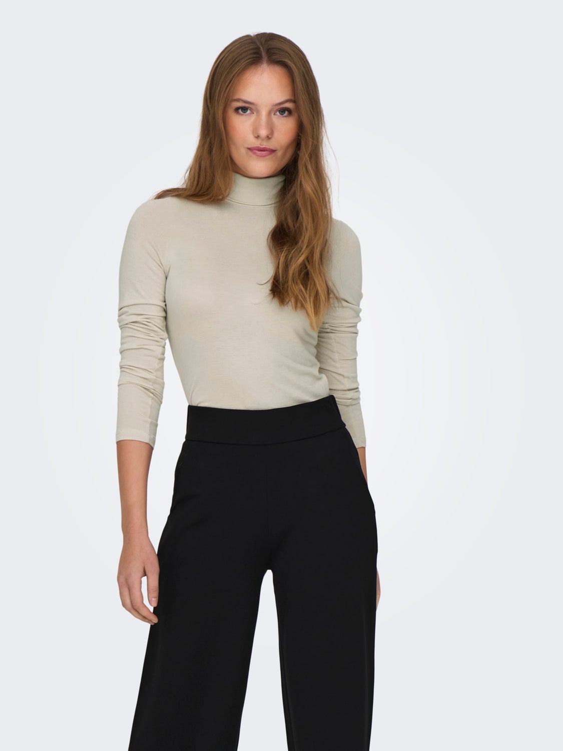 Basic top with roll neck