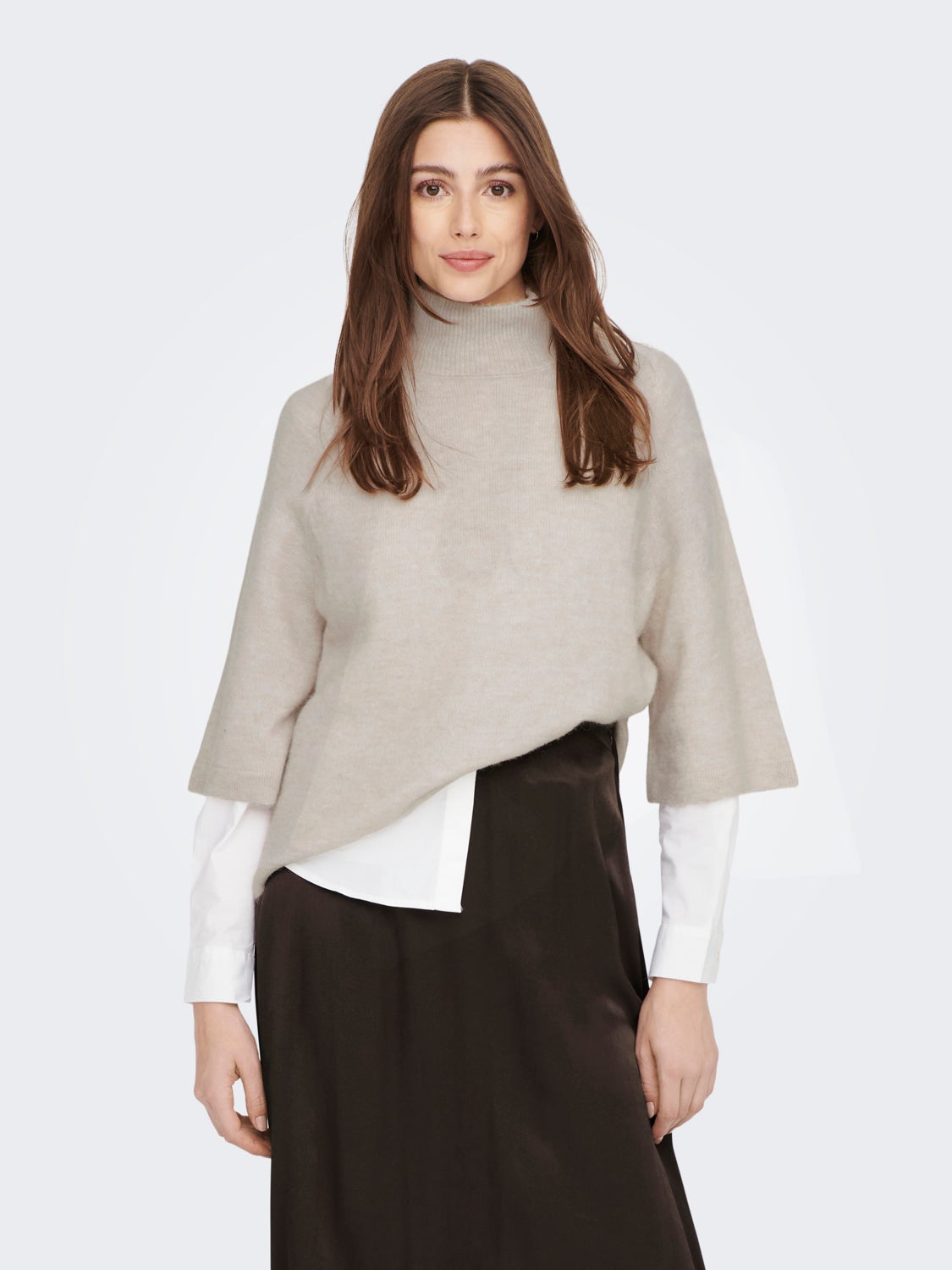 High neck Knitted Pullover