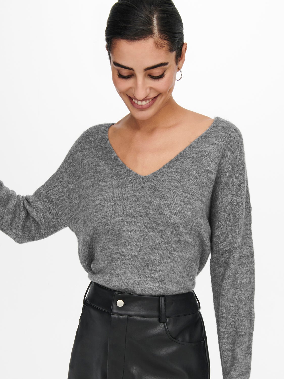 V-neck Knitted Pullover