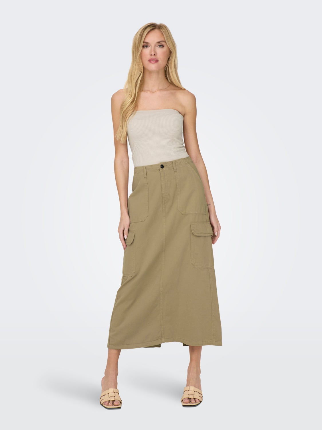 Midi cargo skirt