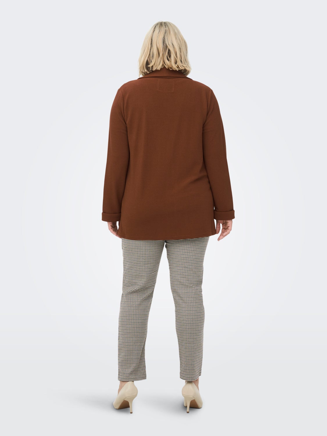 Curvy soft check Trousers