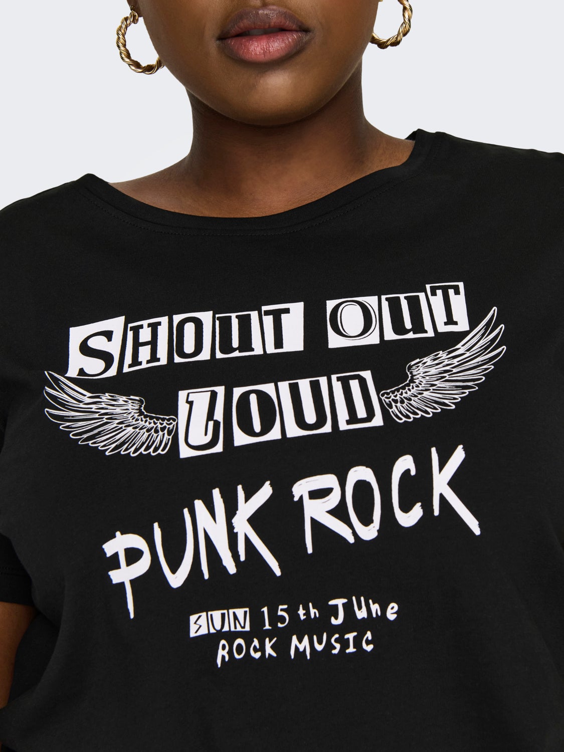 Curvy printed t-shirt