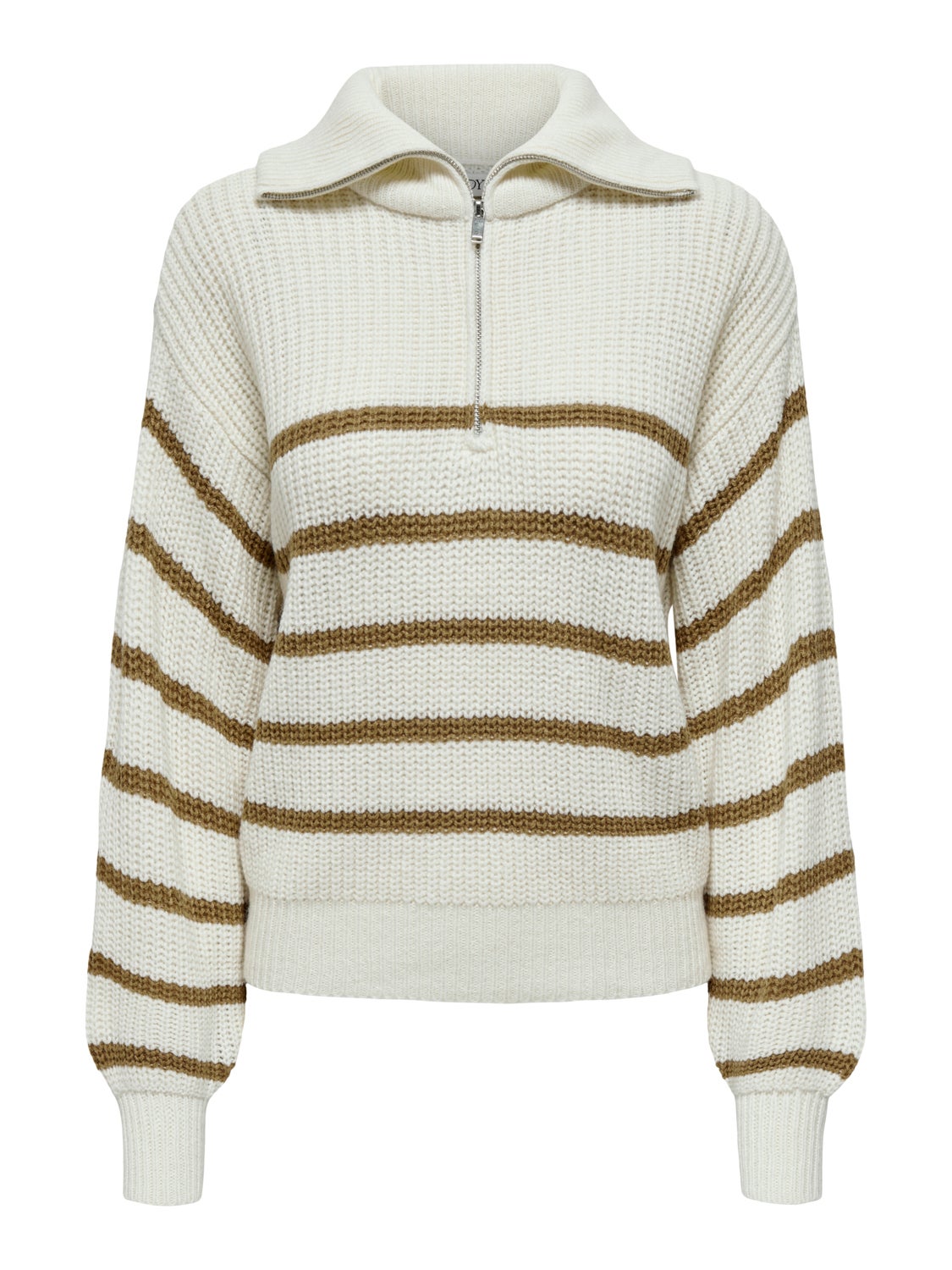 High neck knitted pullover