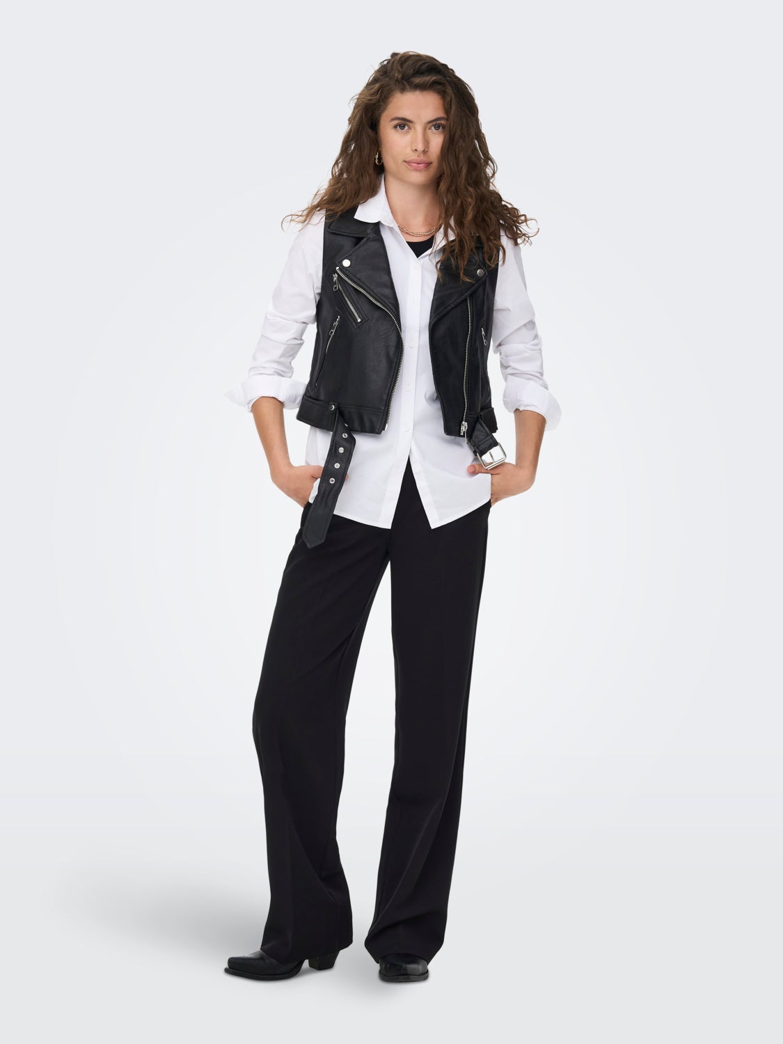 Faux leather Waistcoat