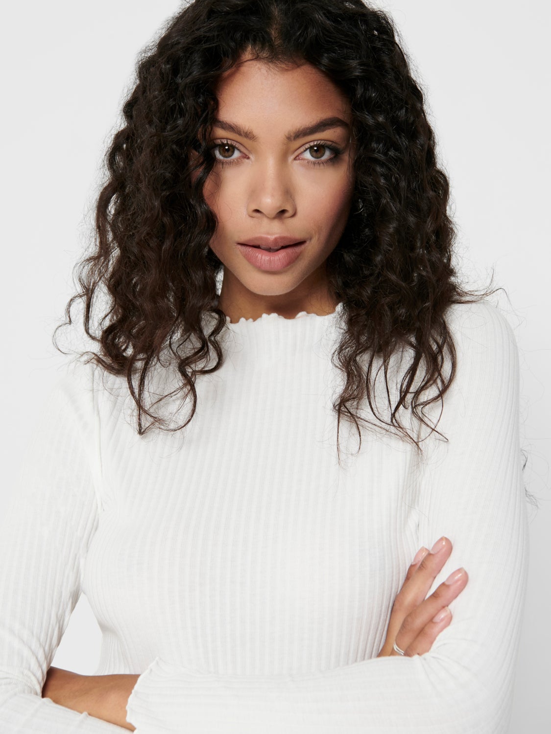 High neck Long Sleeved Top