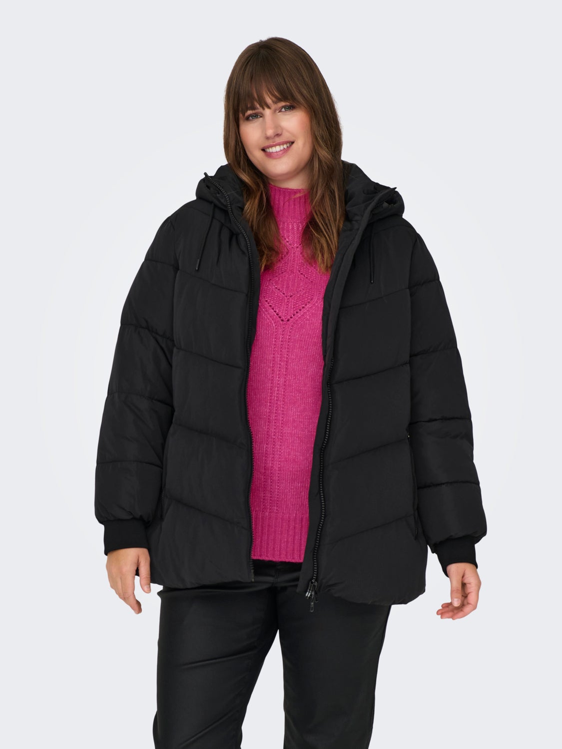 curvy Puffer jacket with hood
