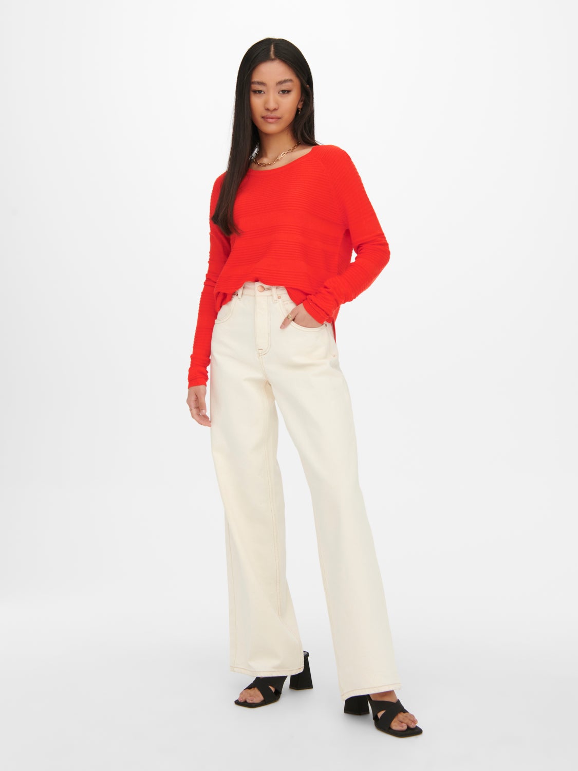 Texture Knitted Pullover