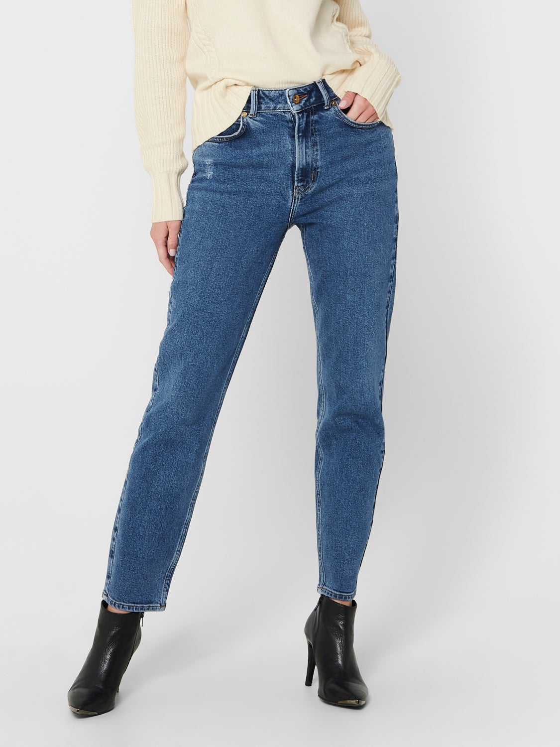 JDYKaja Life high ankle Straight fit jeans