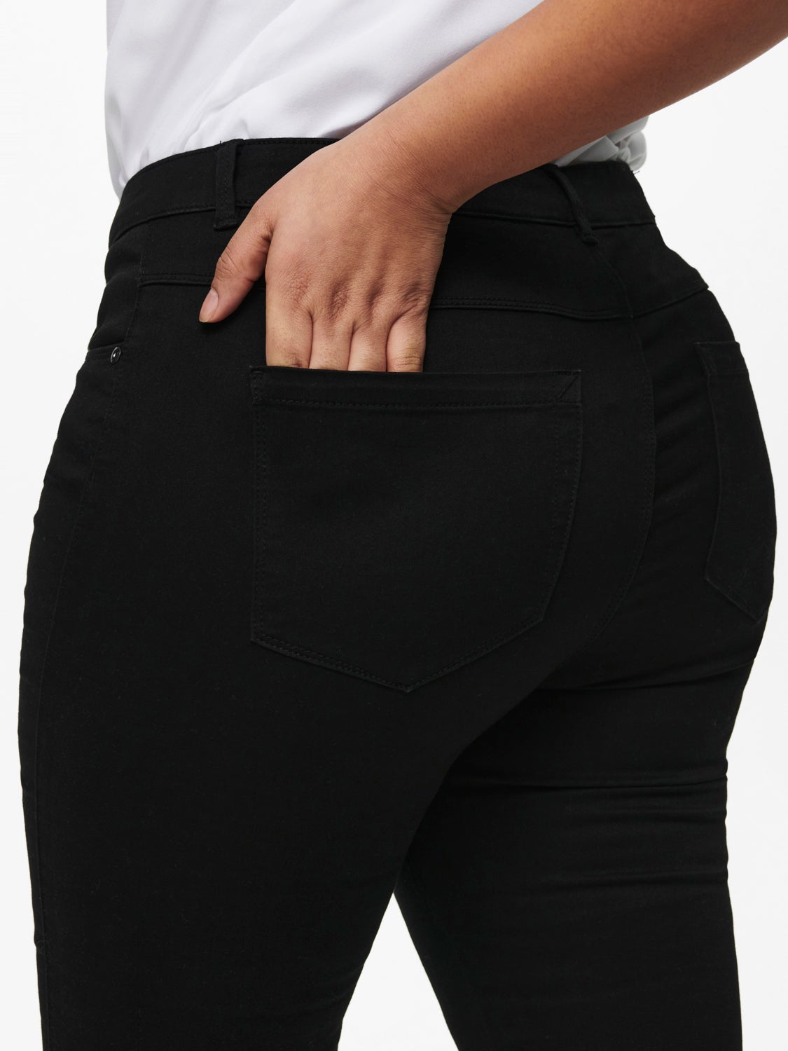 CARAIGUSTA HW SKINNY JEANS BLACK NOOS