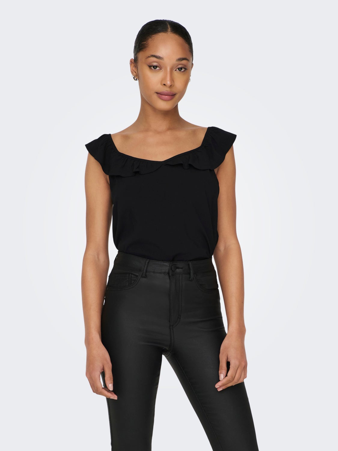 V-Neck Frill Top