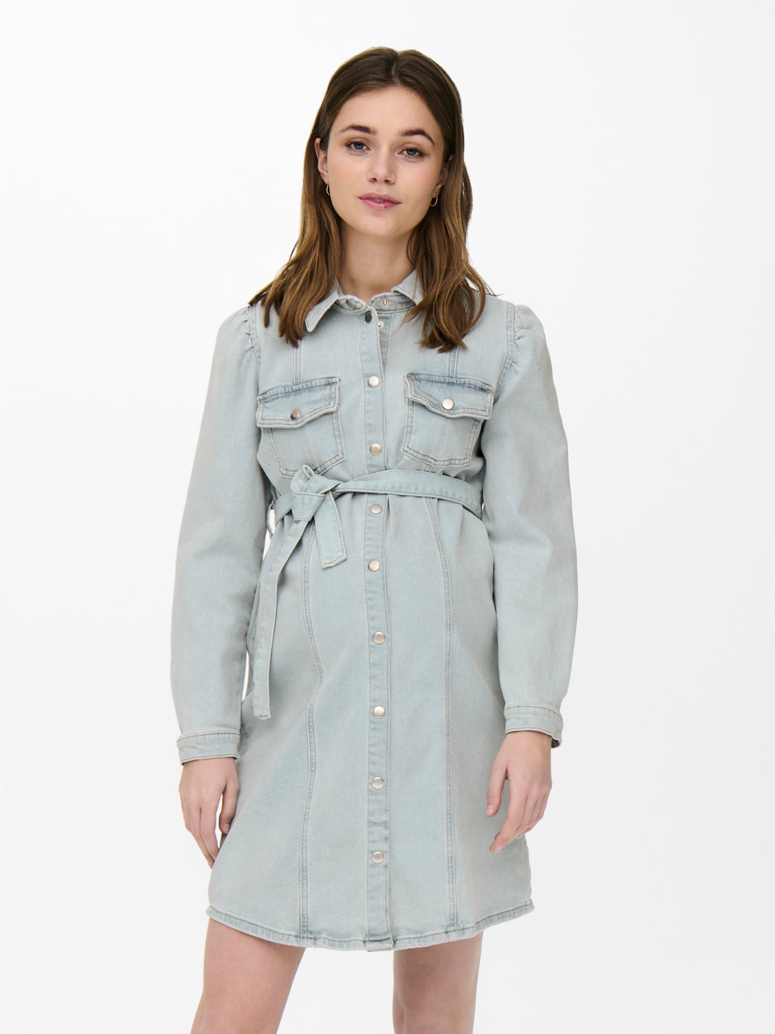 Mama belt Denim Dress