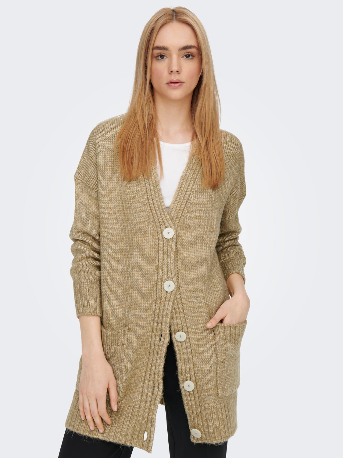 Long button Knitted Cardigan