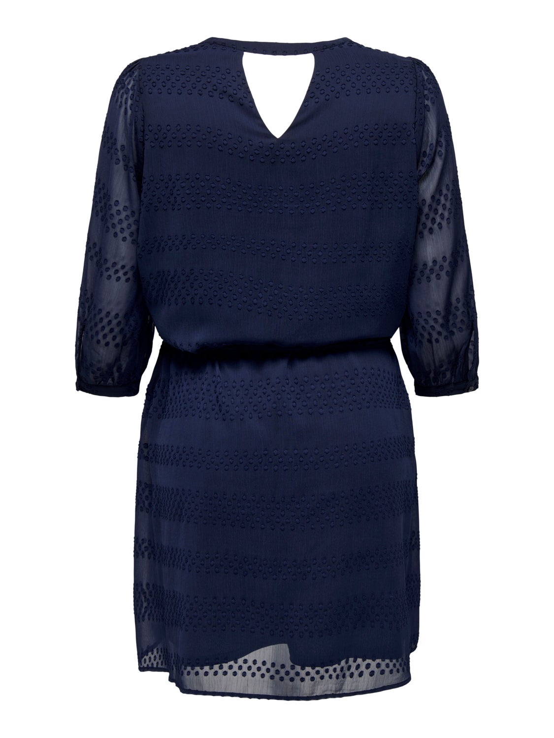 Curvy 3/4 sleeved knee Dress