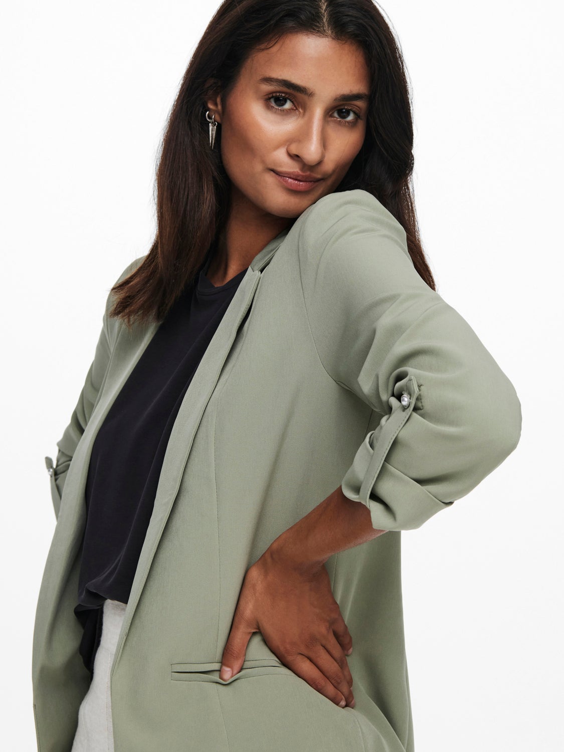 Long 3/4 sleeved blazer